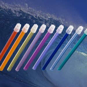 Dental Market süljeimur painutatav läbipaistev helesinine pikk 100tk